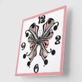 Open vlinder vierkante klok (Hoek)