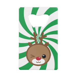 Open voor een rendierfles Kawaii Kredietkaart Flessenopener