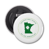 Open voor fles met magneetrugleuning button flesopener (Voorkant)