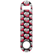 Open voor flesfles met Poolse plattegrond Speed Flessenopener (Achterkant)