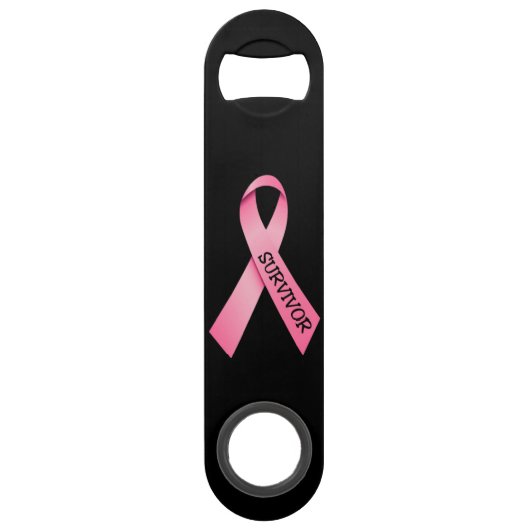 Open voor flesflesopening voor roze lint speed flessenopener (Voorkant)