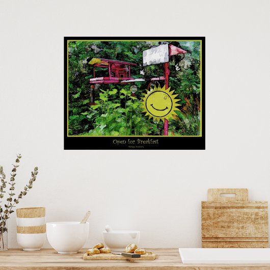 Open voor ontbijt poster (Keuken)