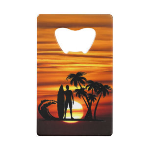 Open voor surfer-creditcard kredietkaart flessenopener