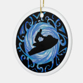 OPEN WATER JETSKIËN KERAMISCH ORNAMENT (Links)