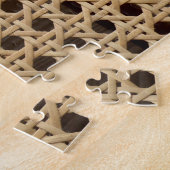 Open Weave Rattan Cane Fotopuzzel met Cadeaudoos Legpuzzel (Zijkant)