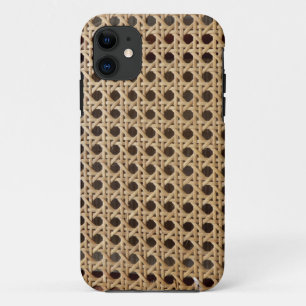Open Weave Rattan Cane iPhone SE+5/5S Hoesje
