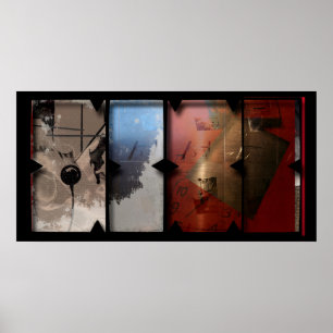 Open Werk over Open Red 13 Photomontage Poster