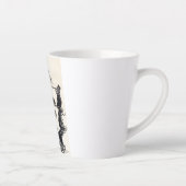 Open Wide van Louis Wain Latte Mok (Rechts)