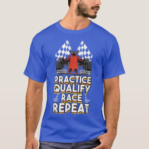 Open wiel Formule Racing Car Practice kwalificeert T-shirt