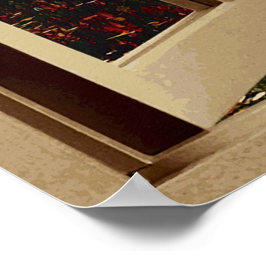 Open Window Autumn Lakeside Poster (Hoek)