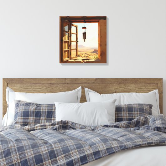 Open Window in the Desert  Canvas Afdruk (Insitu (Slaapkamer))
