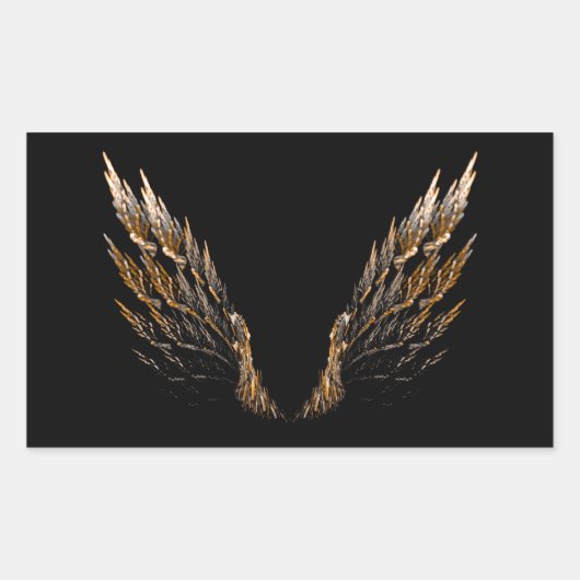 Open Wings Rechthoekige Sticker (Voorkant)
