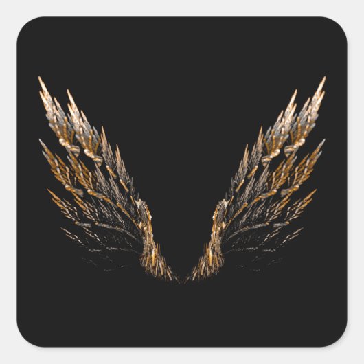 Open Wings Vierkante Sticker (Voorkant)