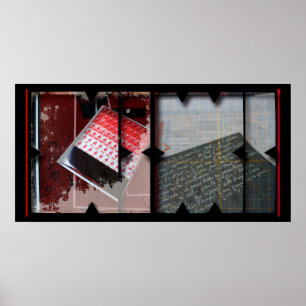 Open Work on Open Red 9 Photomontage Poster