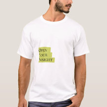 Open Your Insight – Heren T-Shirt Met Minimalistis