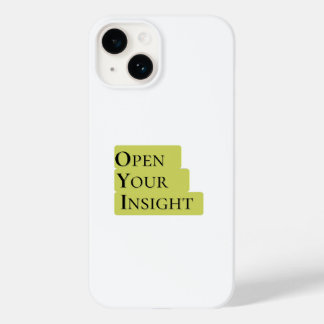 Open Your Insight | Inspirerende Minimalistische T Case-Mate iPhone 14 Hoesje