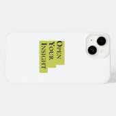 Open Your Insight | Inspirerende Minimalistische T Case-Mate iPhone Case (Achterkant (horizontaal))