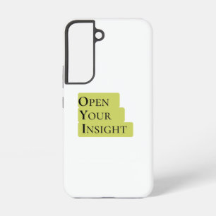 Open Your Insight Inspirerende Minimalistische T Samsung Galaxy Hoesje