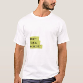 Open Your Insight – Men's Bold Minimalist T-Shirt 