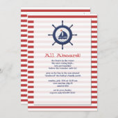 Open Zeeen Nautische uitnodiging (Voorkant / Achterkant)