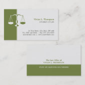 Openbaar aanklager/advocaat om het even welk visit visitekaartje (Voorkant / Achterkant)