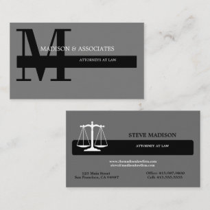 Openbaar aanklager bij Law Black & Grey Visitekaar Visitekaartje