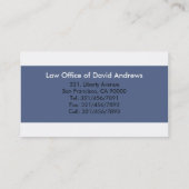 Openbaar aanklager - Visitekaartjes (Achterkant)