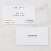 Openbaar aanklager - Wettelijke Kantoor Visitekaartje (Voorkant / Achterkant)