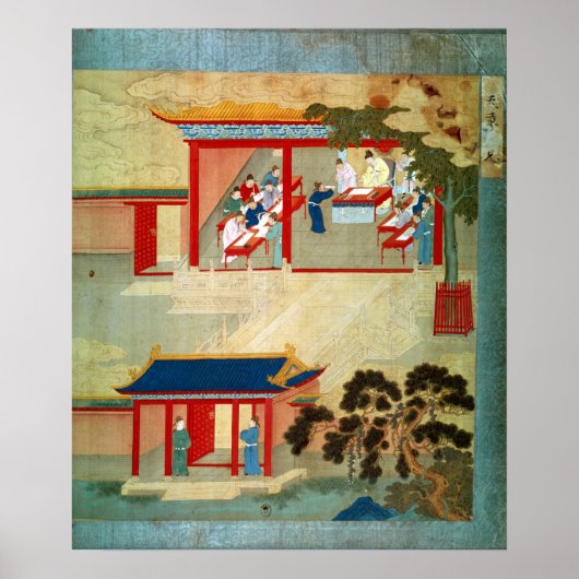 Openbaar dienstexamen onder keizer Jen Tsung Poster (Voorkant)