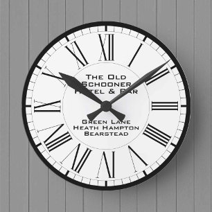 Openbaar huis of openbare balie ronde klok