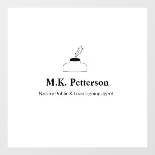 openbaar notaris leningondertekeningsagent naam ad raamsticker