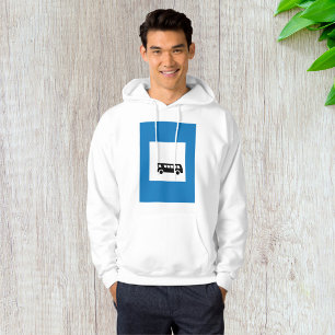 Openbaar vervoer bushalte teken stedelijk vervoer hoodie