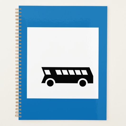 Openbaar vervoer bushalte teken stedelijk vervoer planner (Voorkant)