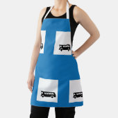 Openbaar vervoer bushalte teken stedelijk vervoer schort (Insitu)