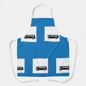 Openbaar vervoer bushalte teken stedelijk vervoer schort (Voorkant)