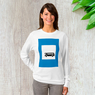 Openbaar vervoer bushalte teken stedelijk vervoer t-shirt
