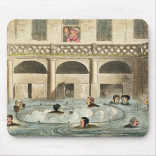Openbaar zwemmen bij Bath, of Stewing Alive, druk  Muismat