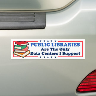 Openbare Bibliotheken De Enige Datacenters Die Ik Bumpersticker