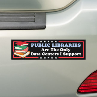 Openbare Bibliotheken De Enige Datacenters Die Ik Bumpersticker
