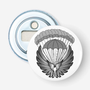 Openbare civiele militaire parachute Wings flesope Button Flesopener