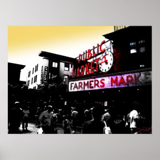 Openbare markt poster