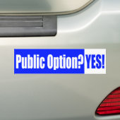 Openbare optie? Ja! Bumpersticker (Op auto)