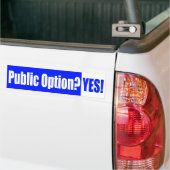 Openbare optie? Ja! Bumpersticker (Op Truck)