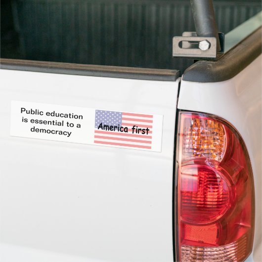 Openbare opvoeding bumpersticker (Op Truck)