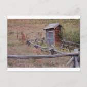 Openbare Outhouse Briefkaart (Voorkant)