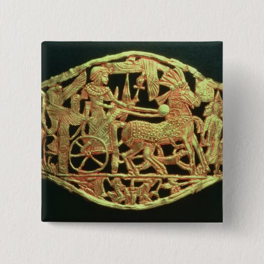 Openbare plak of sluiting vierkante button 5,1 cm (Voorkant)