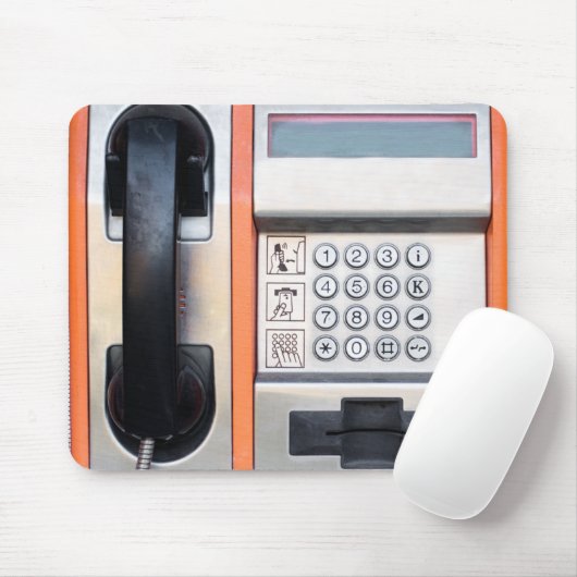 Openbare telefoon muismat (Met muis)