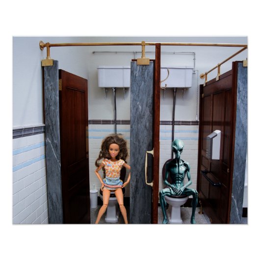 Openbare toiletten. perfect poster (Voorkant)