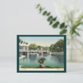 Openbare tuin, Boston 1905 Briefkaart (Staand voorkant)