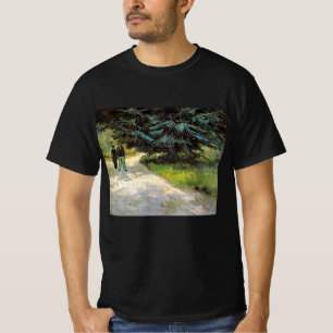 Openbare tuin met stel door Vincent van Gogh T-shirt